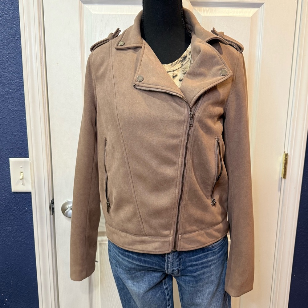 Listicle Women's Brown Leather Jacket
